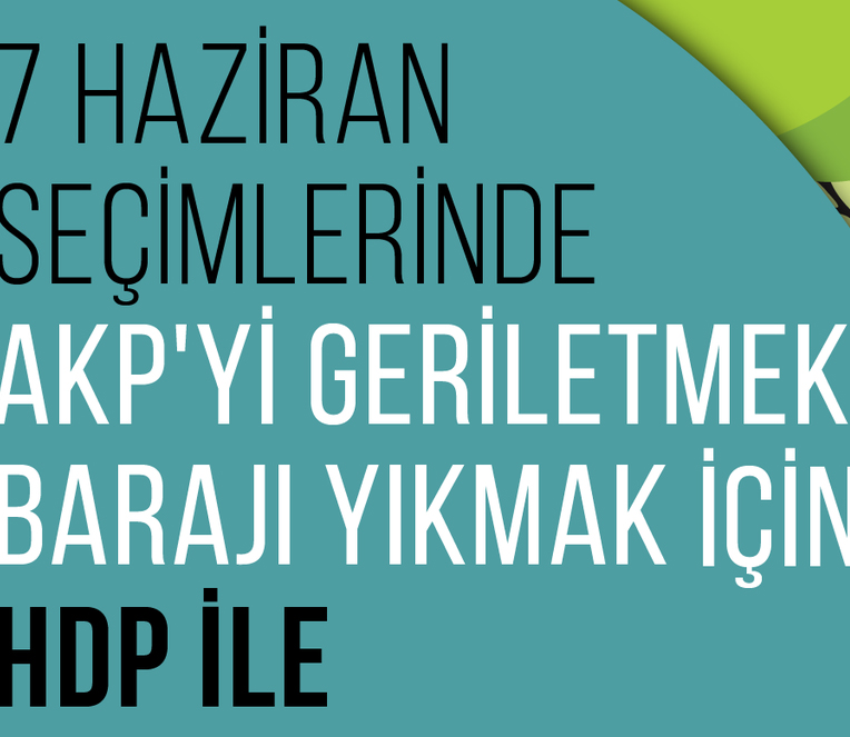 Seçimlerde HDP İle Dayanışma Çağrısı