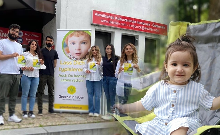 21 aylık Pia için Innsbruck Alevi Kültür Merkezi’nde doku tiplemesi yapıldı